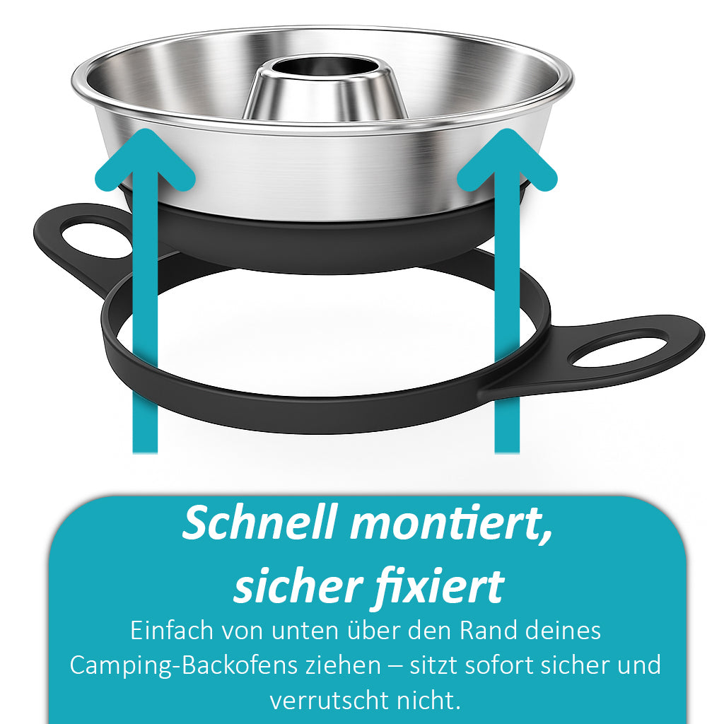 AUF LAGER UND SOFORT LIEFERBAR Silikon Haltegriff kompatibel mit Omnia, Enders Vamo, Crivit - Griff, Griffe - für Camping Backofen – Zubehör - hitzebeständig & spülmaschinenfest