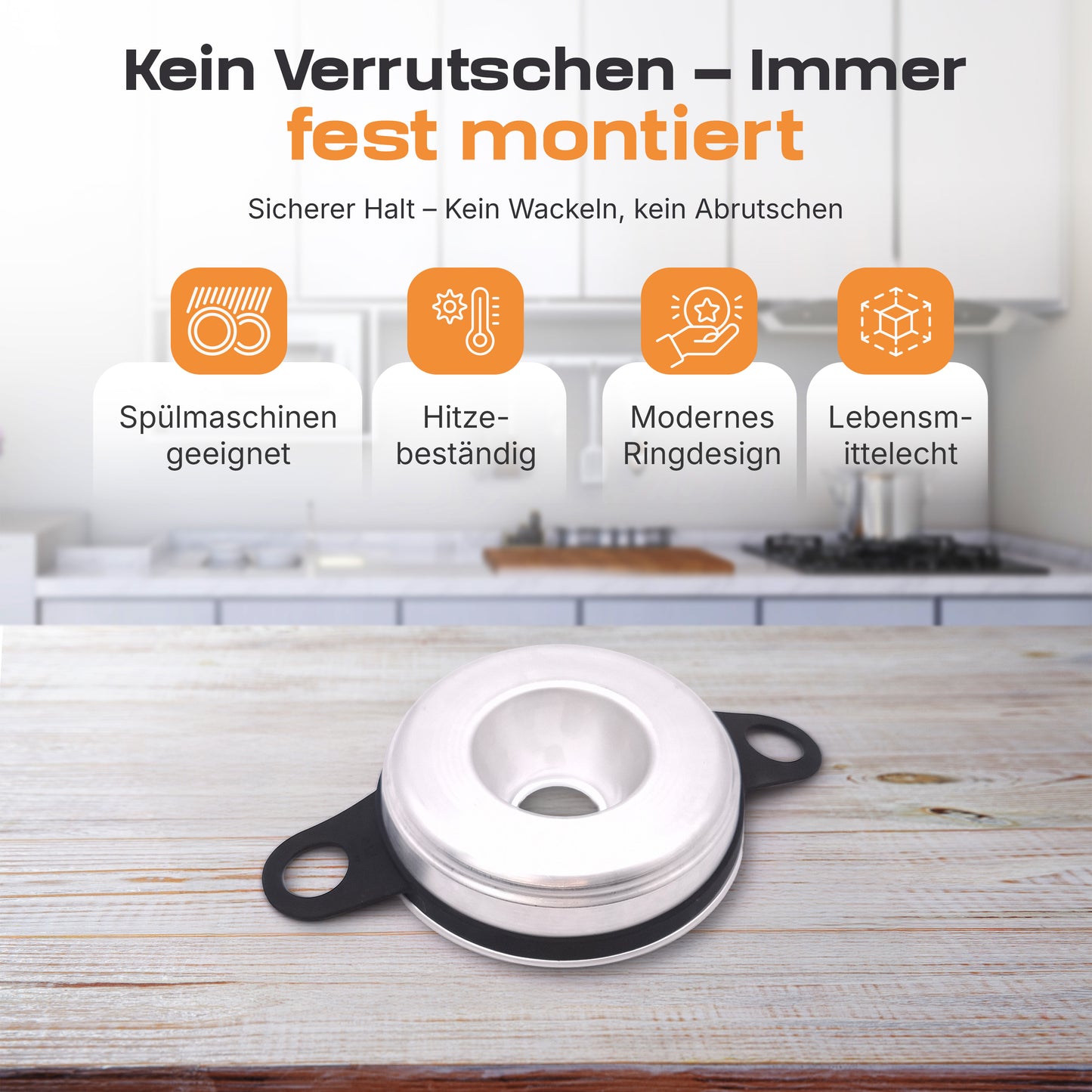 AUF LAGER UND SOFORT LIEFERBAR Silikon Haltegriff kompatibel mit Omnia, Enders Vamo, Crivit - Griff, Griffe - für Camping Backofen – Zubehör - hitzebeständig & spülmaschinenfest