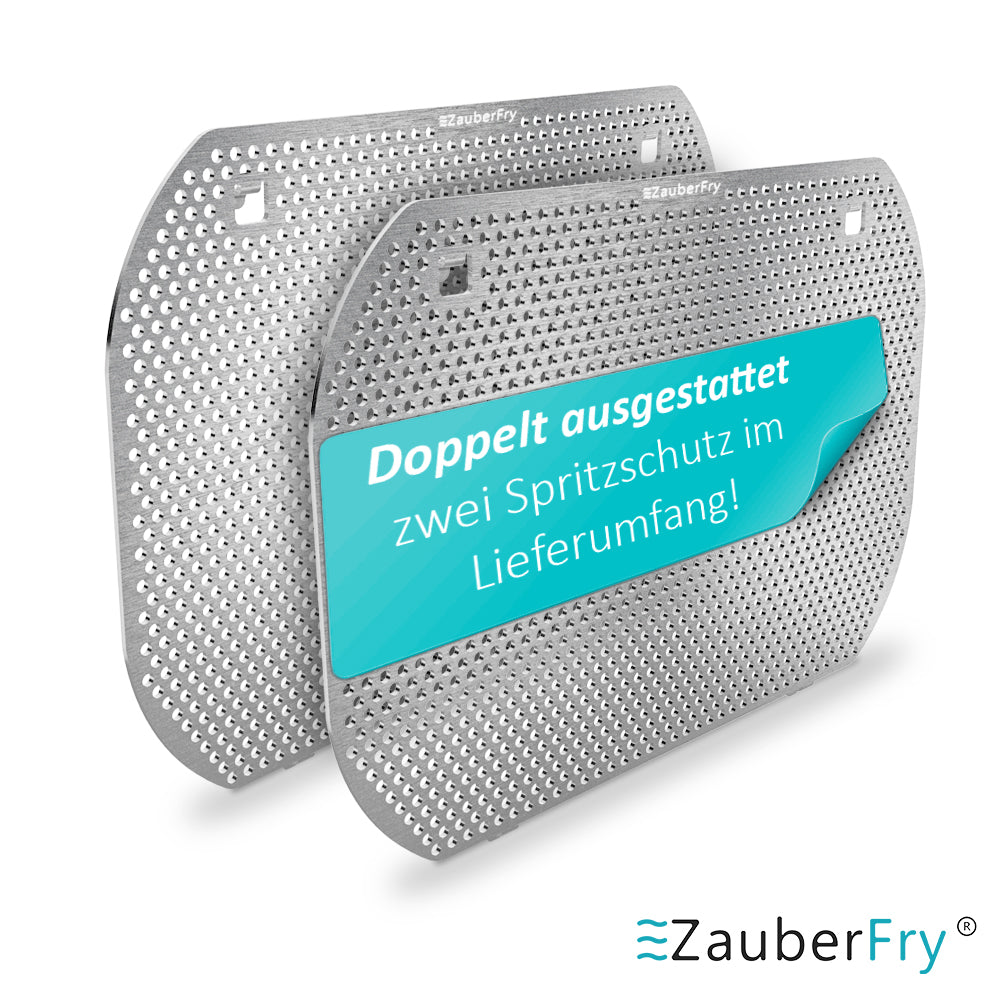 2x ZauberFry Spritzschutz, Effektiver Fettspritzschutz kompatibel mit Ninja Double Stack SL400EU Heißluftfritteuse, Zubehör, Schutz für Heizspirale und Ventilator