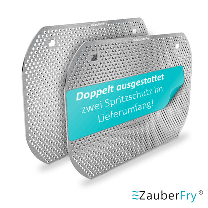 2x ZauberFry Spritzschutz, Effektiver Fettspritzschutz kompatibel mit Ninja Double Stack SL400EU Heißluftfritteuse, Zubehör, Schutz für Heizspirale und Ventilator