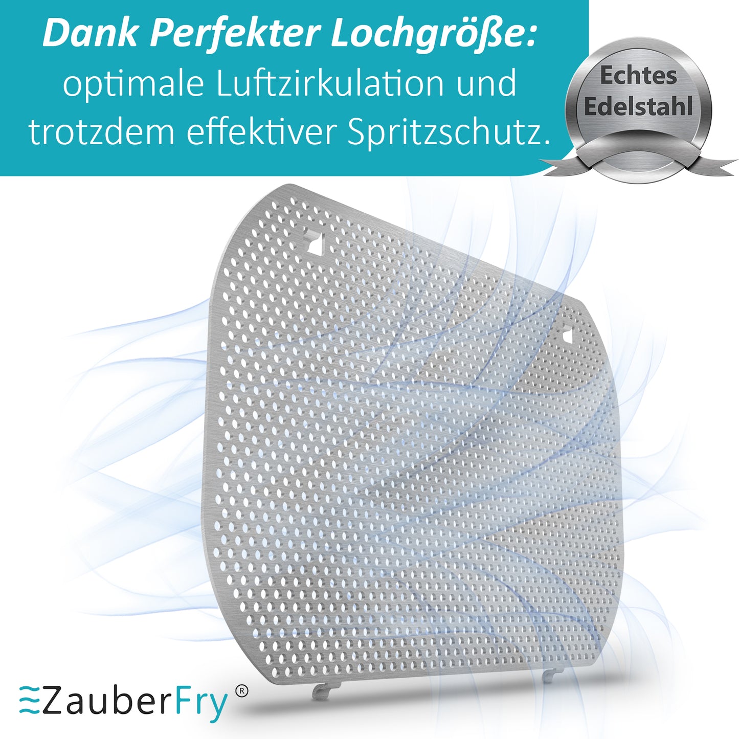 2x ZauberFry Spritzschutz, Effektiver Fettspritzschutz kompatibel mit Ninja Double Stack SL400EU Heißluftfritteuse, Zubehör, Schutz für Heizspirale und Ventilator