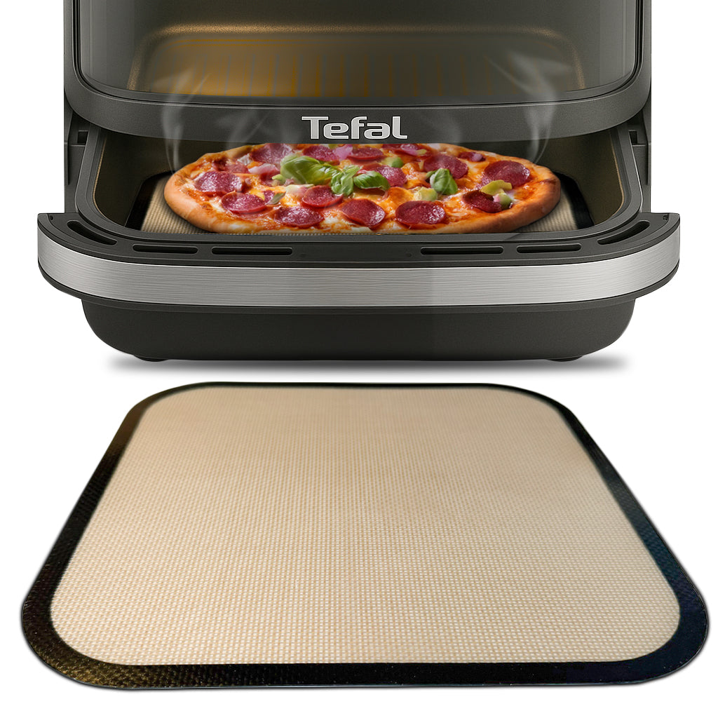 ZauberFry Dauerbackmatte Silikon Backmatte kompatibel mit Tefal Easy Fry XL Surface, Antihaft, Silikonmatte, Lebensmittelecht und Hitzebeständig, Zubehör für AirFryer