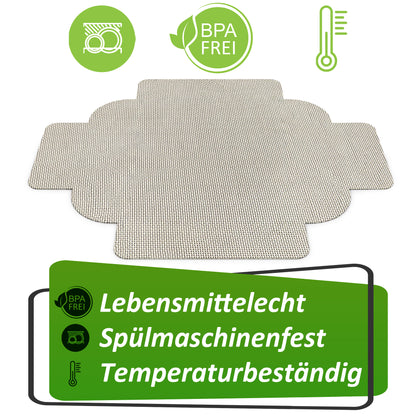 2x ZauberFry Tapis de Cuisson permanent en silicone compatible avec Ninja Foodi AF400EU, AF451EU, AF500DE, antiadhésif, tapis en silicone, adapté aux aliments et résistant à la chaleur, accessoires pour AirFryer 